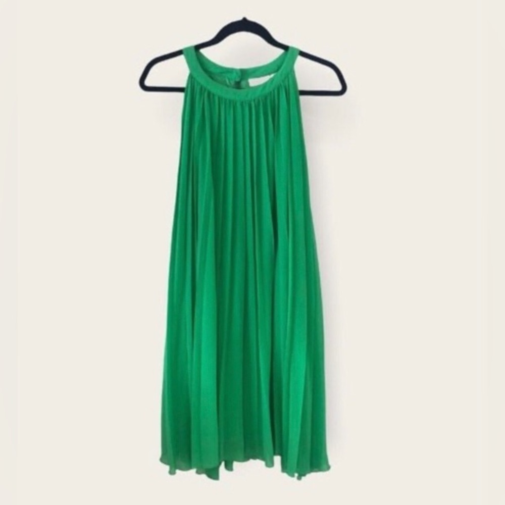 New York And Company Halter Neck Pleated Mini Dress Size S - Picture 2 of 14